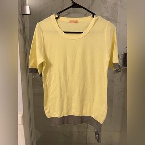 Brand new cream/yellow color office blouse